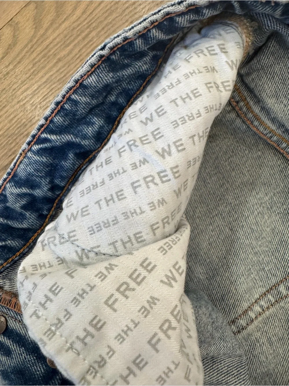 We The Free Relaxed Wide-Leg Light Blue Jeans Women’s 30 ~ WORN ONCE - Picture 15 of 15